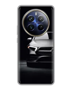 Чехол для Realme 12 Plus с картинкой «Свет фар Mercedes»