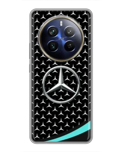 Чехол для Realme 12 Plus с картинкой «Mercedes — бирюзовый акцент»