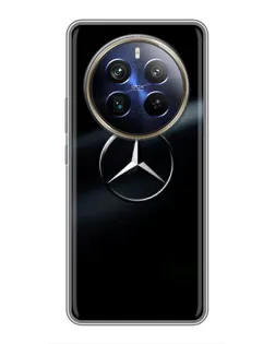 Чехол для Realme 12 Plus с картинкой «Mercedes на металле»