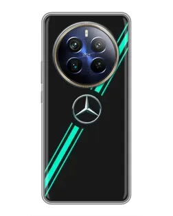 Чохол для Realme 12 Plus з картинкою «Спортивні лінії Mercedes» Чохол для Realme 12 Plus з картинкою «Спортивні лінії Mercedes»