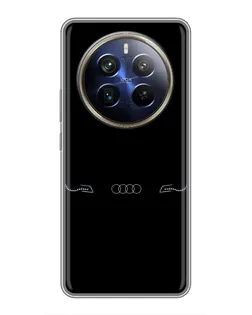 Чехол для Realme 12 Plus с картинкой «Audi — световой подпись»