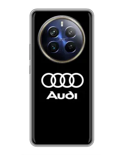 Чехол для Realme 12 Plus с картинкой «Классическое лого Audi»