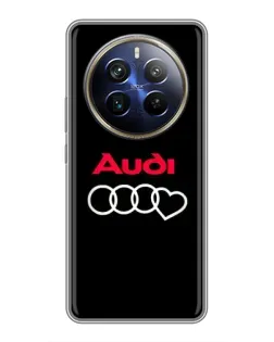 Чехол для Realme 12 Plus с картинкой «Логотип Audi Heart»