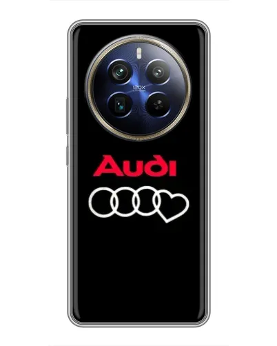 Чехол для Realme 12 Plus с картинкой «Логотип Audi Heart»