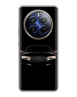 Чехол для Realme 12 Plus с картинкой «Audi — ночной контур»