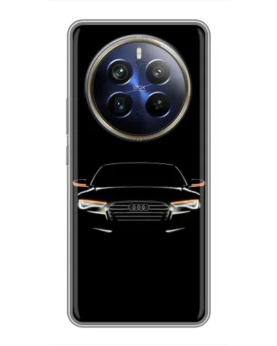 Чехол для Realme 12 Plus с картинкой «Audi — ночной контур»