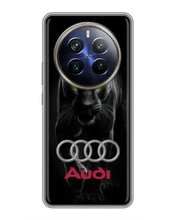 Чехол для Realme 12 Plus с картинкой «Пантера и Audi»
