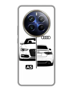 Чехол для Realme 12 Plus с картинкой «Audi — контрастный дизайн»