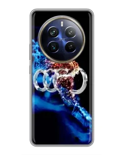 Чехол для Realme 12 Plus с картинкой «Энергия лого Audi»