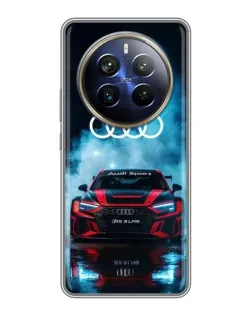 Чехол для Realme 12 Plus с картинкой «Audi Sport — неон»
