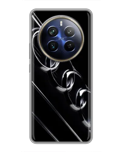 Чехол для Realme 12 Plus с картинкой «Audi — абстрактные кольца»