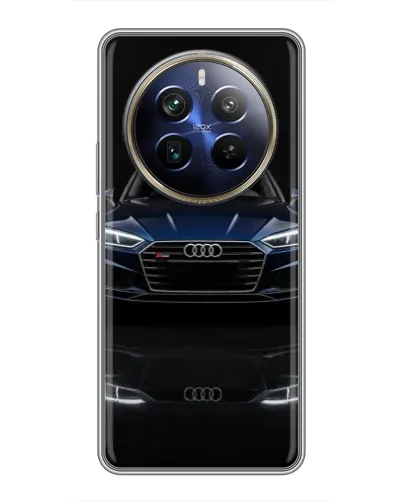 Чехол для Realme 12 Plus с картинкой «Audi — ночное отражение»