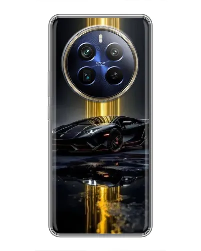 Чехол для Realme 12 Plus с картинкой «Ночной Lamborghini драйв» Чехол для Realme 12 Plus с картинкой «Ночной Lamborghini драйв»