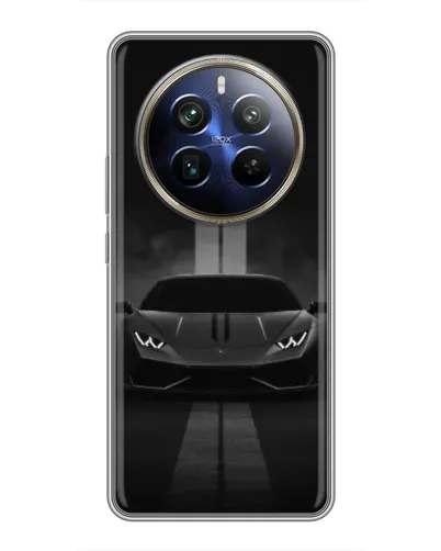 Чехол для Realme 12 Plus с картинкой «Lamborghini симметрия дорог» Чехол для Realme 12 Plus с картинкой «Lamborghini симметрия дорог»