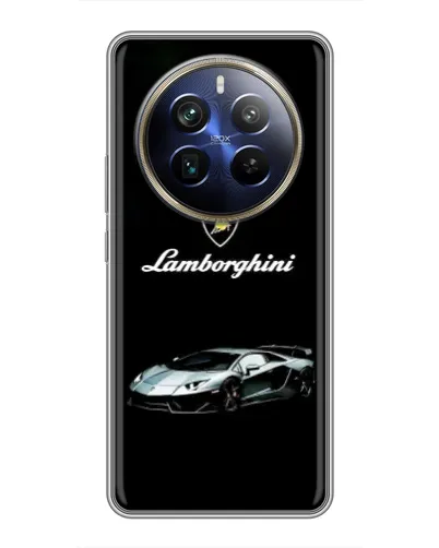 Чехол для Realme 12 Plus с картинкой «Логотип Lamborghini классика» Чехол для Realme 12 Plus с картинкой «Логотип Lamborghini классика»