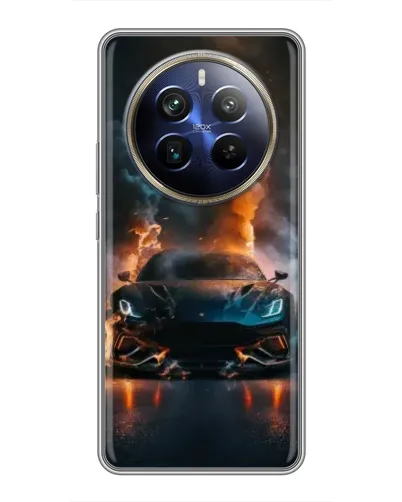 Чехол для Realme 12 Plus с картинкой «Lamborghini дымная эстетика» Чехол для Realme 12 Plus с картинкой «Lamborghini дымная эстетика»
