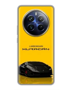 Чехол для Realme 12 Plus с картинкой «Lamborghini Huracan черный»
