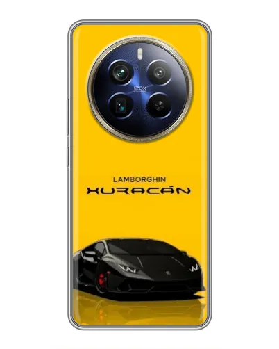 Чехол для Realme 12 Plus с картинкой «Lamborghini Huracan черный» Чехол для Realme 12 Plus с картинкой «Lamborghini Huracan черный»