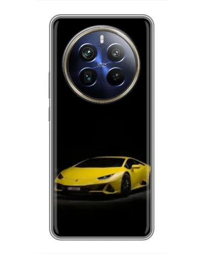 Чехол для Realme 12 Plus с картинкой «Lamborghini желтый акцент» Чехол для Realme 12 Plus с картинкой «Lamborghini желтый акцент»