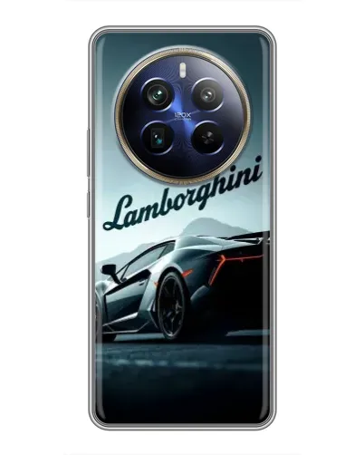 Чехол для Realme 12 Plus с картинкой «Классическая надпись Lamborghini» Чехол для Realme 12 Plus с картинкой «Классическая надпись Lamborghini»