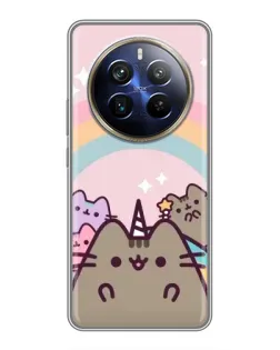 Чохол для Realme 12 Plus з картинкою «Єдиноріг Pusheen»