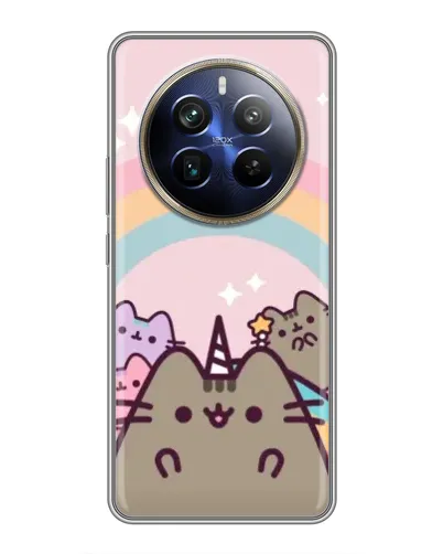 Чохол для Realme 12 Plus з картинкою «Єдиноріг Pusheen»
