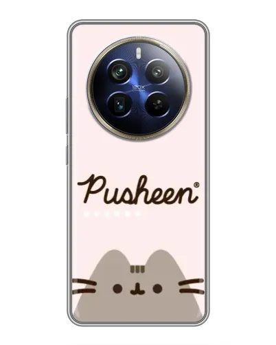 Чохол для Realme 12 Plus з картинкою «Pusheen логотип»