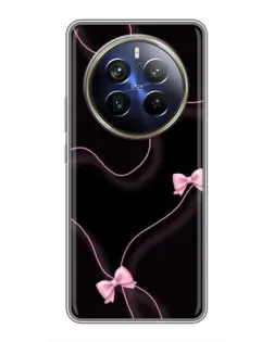 Чехол для Realme 12 Plus с картинкой «Розовые ленты»