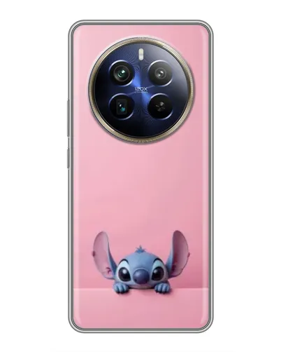 Чехол для Realme 12 Plus с картинкой «Stitch выглядывает»