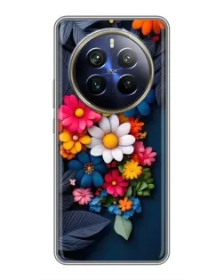 Чехол для Realme 12 Plus с картинкой «Цветочная феерия»