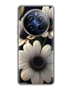 Чехол для Realme 12 Plus с картинкой «Белые маргаритки макро»
