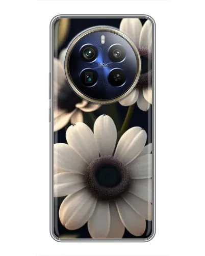 Чехол для Realme 12 Plus с картинкой «Белые маргаритки макро» Чехол для Realme 12 Plus с картинкой «Белые маргаритки макро»