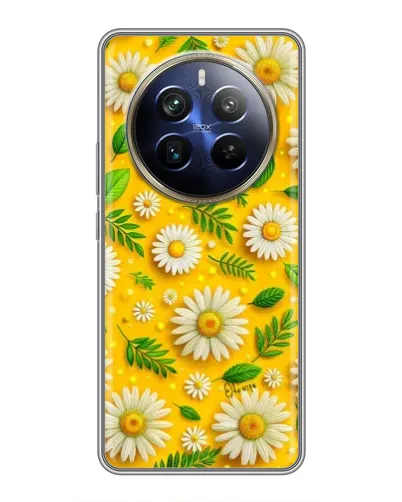 Чехол для Realme 12 Plus с картинкой «Ромашковое солнце» Чехол для Realme 12 Plus с картинкой «Ромашковое солнце»