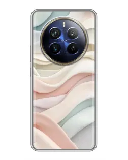 Чехол для Realme 12 Plus с картинкой «Пастельные нежные волны»