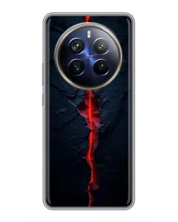 Чехол для Realme 12 Plus с картинкой «Kрасная лавовая трещина»