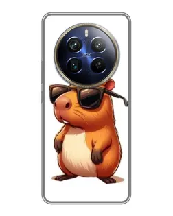 Чехол для Realme 12 Plus с картинкой «Капибара в очках» Чехол для Realme 12 Plus с картинкой «Капибара в очках»
