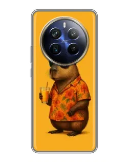 Чехол для Realme 12 Plus с картинкой «Капибара на отдыхе» Чехол для Realme 12 Plus с картинкой «Капибара на отдыхе»