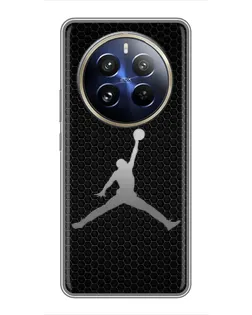 Чехол для Realme 12 Pro Plus с картинкой «Jordan Dark Carbon»