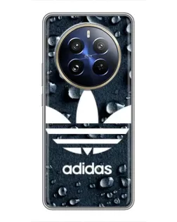 Чехол для Realme 12 Pro Plus с картинкой «Adidas Trefoil Blue»