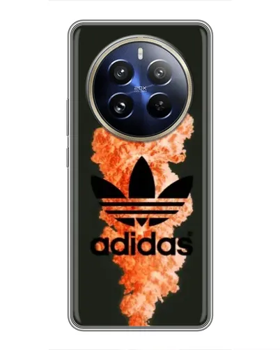 Чехол для Realme 12 Pro Plus с картинкой «Оранжевый дым Adidas» Чехол для Realme 12 Pro Plus с картинкой «Оранжевый дым Adidas»