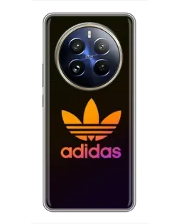 Чехол для Realme 12 Pro Plus с картинкой «Градиент Adidas»