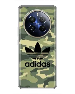 Чехол для Realme 12 Pro Plus с картинкой «Милитари стиль Adidas»
