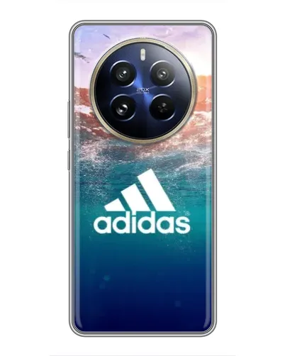 Чехол для Realme 12 Pro Plus с картинкой «Океанская глубина адидас» Чехол для Realme 12 Pro Plus с картинкой «Океанская глубина адидас»