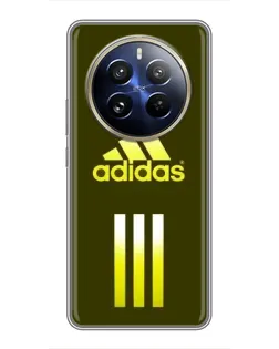 Чехол для Realme 12 Pro Plus с картинкой «Оливковый градиент Adidas»