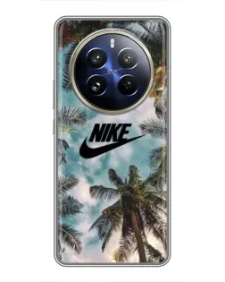 Чохол для Realme 12 Pro Plus з картинкою «Тропічний принт Nike»