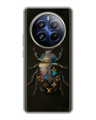 Чехол для Realme 12 Pro Plus с картинкой «LV — мраморный принт» Чехол для Realme 12 Pro Plus с картинкой «LV — мраморный принт»