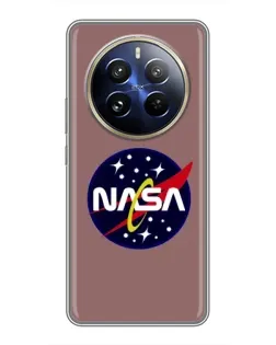 Чехол для Realme 12 Pro Plus с картинкой «NASA — ретро космос»