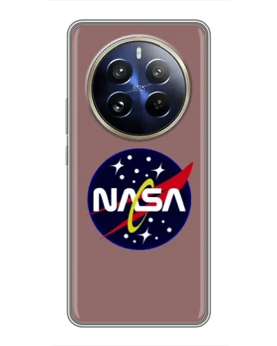 Чехол для Realme 12 Pro Plus с картинкой «NASA — ретро космос» Чехол для Realme 12 Pro Plus с картинкой «NASA — ретро космос»
