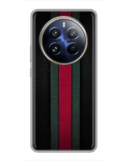 Чехол для Realme 12 Pro Plus с картинкой «Gucci — неоновая линия»