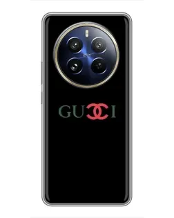 Чехол для Realme 12 Pro Plus с картинкой «Gucci — красный градиент»